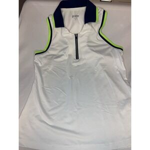Prince Tennis / Golf Racer Back 1/4 Zip Tank Sz S